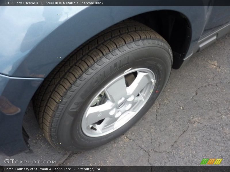 Steel Blue Metallic / Charcoal Black 2012 Ford Escape XLT