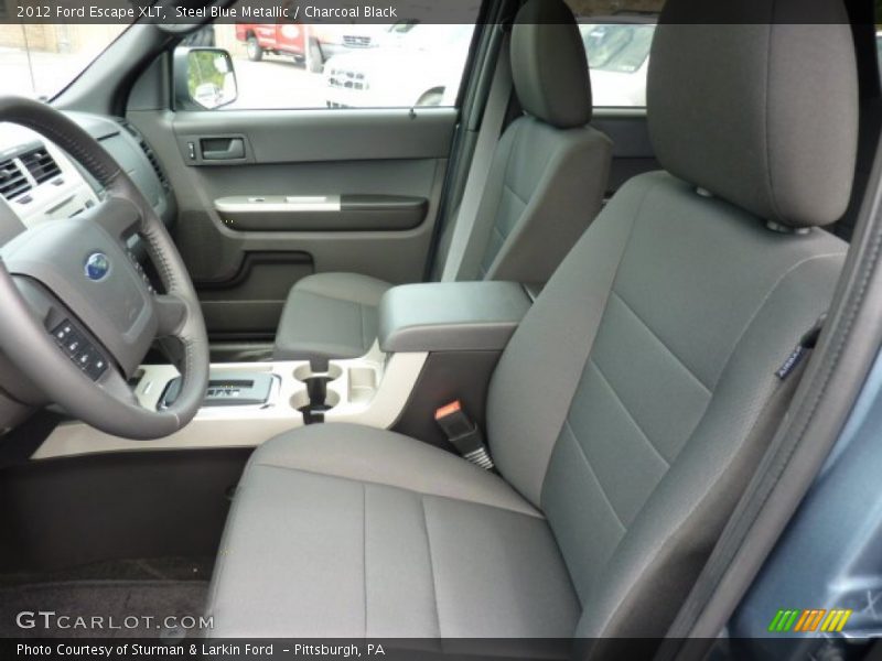 Steel Blue Metallic / Charcoal Black 2012 Ford Escape XLT