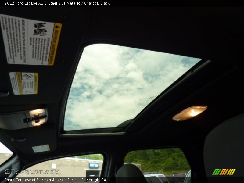 Steel Blue Metallic / Charcoal Black 2012 Ford Escape XLT