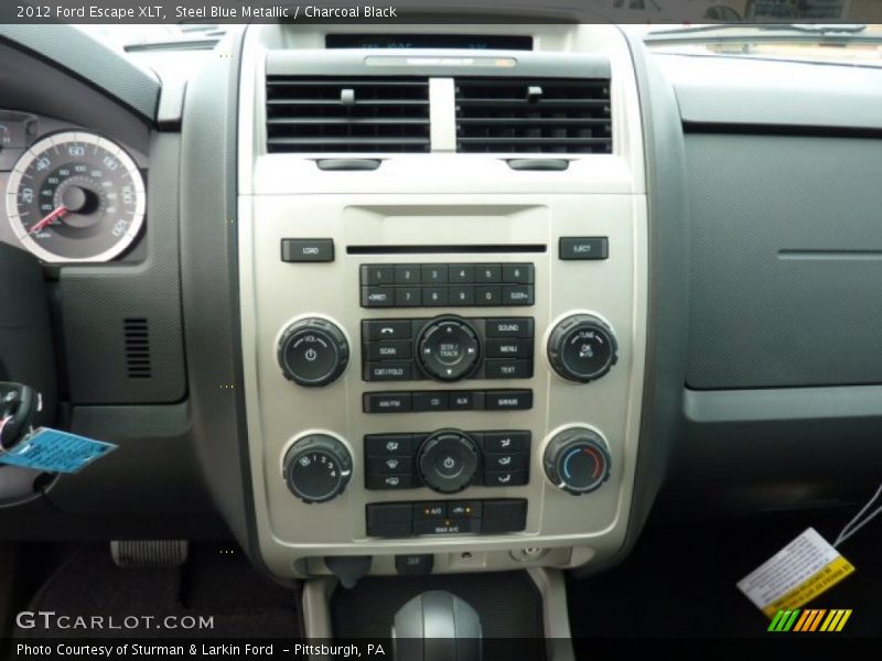 Steel Blue Metallic / Charcoal Black 2012 Ford Escape XLT