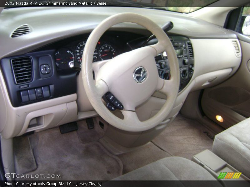 Shimmering Sand Metallic / Beige 2003 Mazda MPV LX