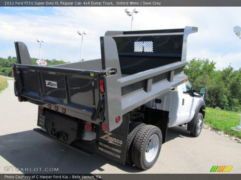 Oxford White / Steel Grey 2011 Ford F550 Super Duty XL Regular Cab 4x4 Dump Truck