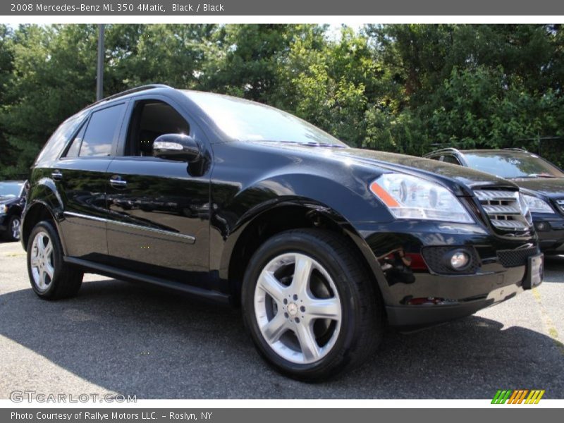 Black / Black 2008 Mercedes-Benz ML 350 4Matic