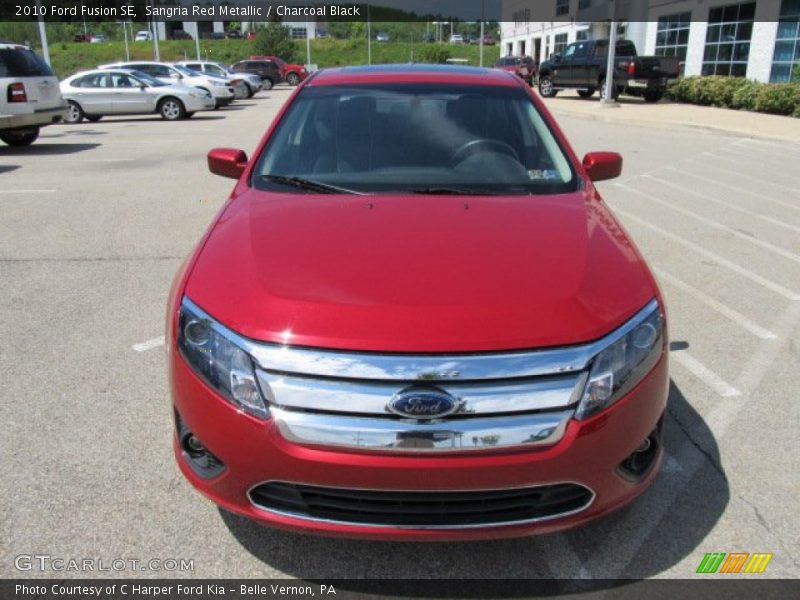Sangria Red Metallic / Charcoal Black 2010 Ford Fusion SE
