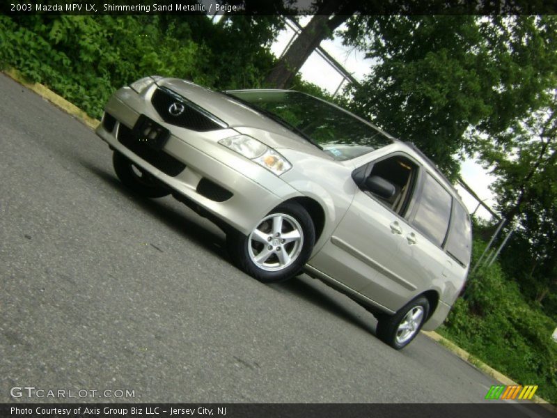 Shimmering Sand Metallic / Beige 2003 Mazda MPV LX