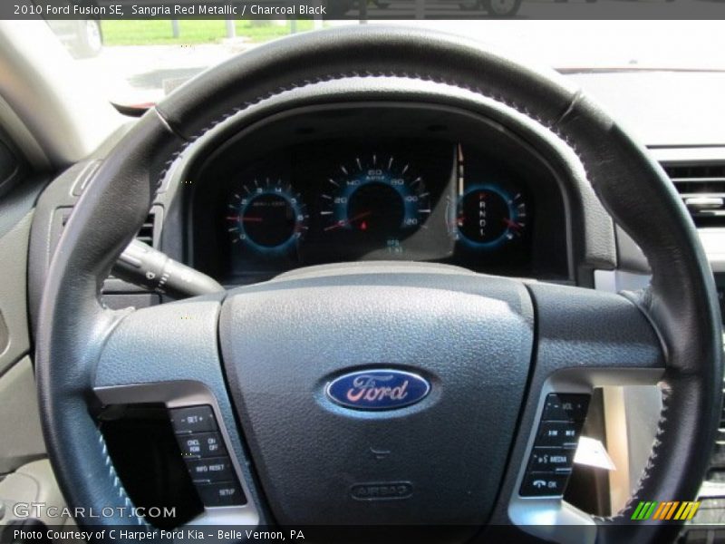 Sangria Red Metallic / Charcoal Black 2010 Ford Fusion SE