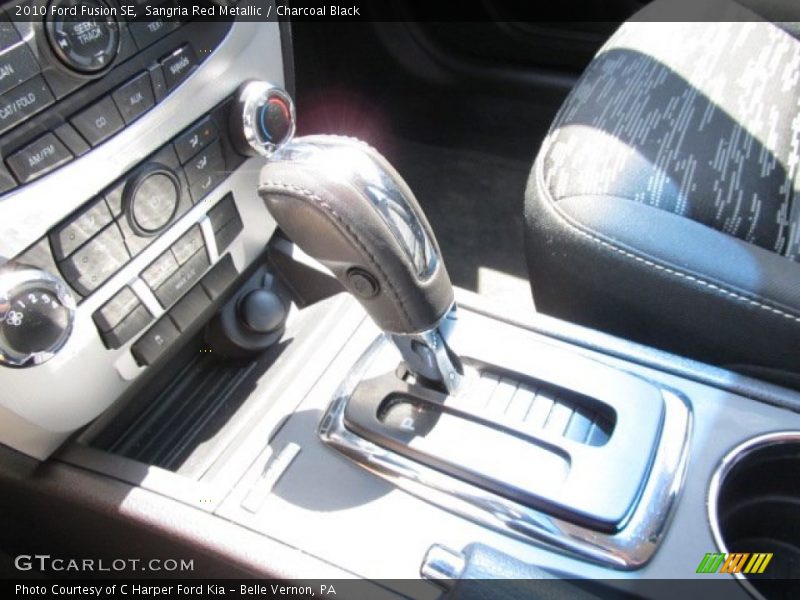 Sangria Red Metallic / Charcoal Black 2010 Ford Fusion SE