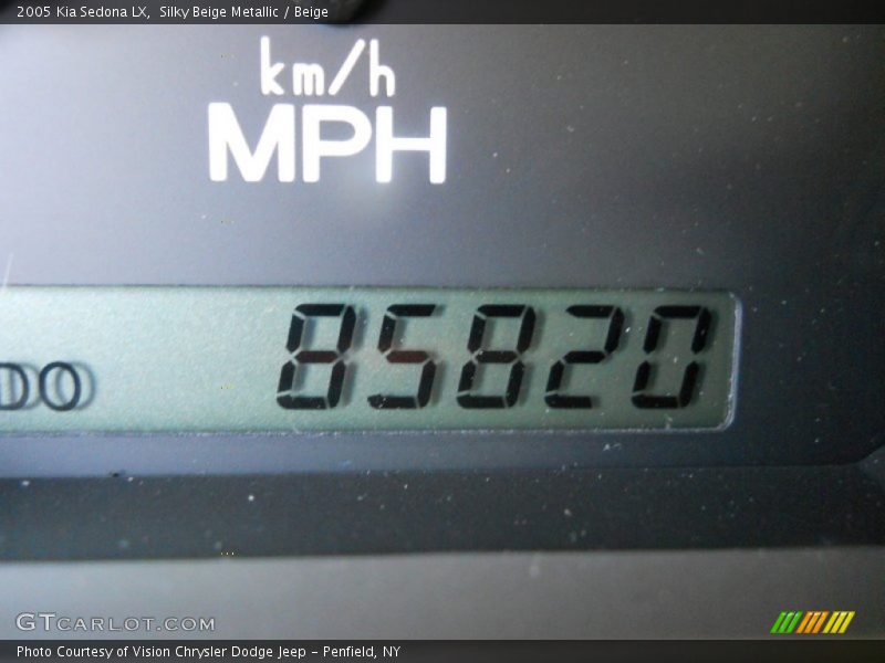 Silky Beige Metallic / Beige 2005 Kia Sedona LX