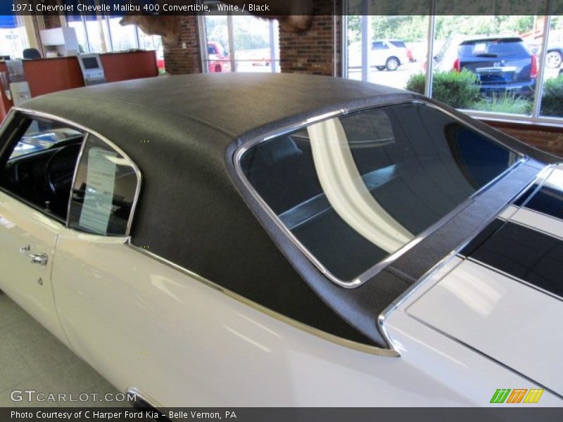 White / Black 1971 Chevrolet Chevelle Malibu 400 Convertible