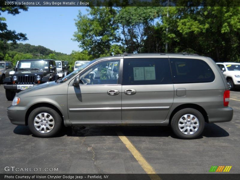 Silky Beige Metallic / Beige 2005 Kia Sedona LX