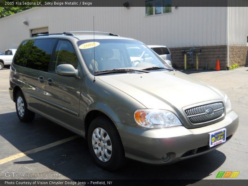Silky Beige Metallic / Beige 2005 Kia Sedona LX