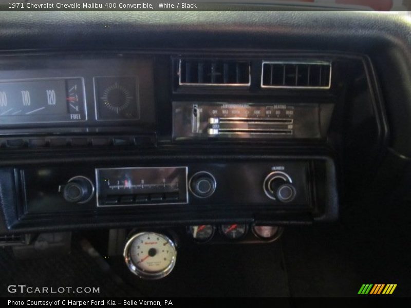 White / Black 1971 Chevrolet Chevelle Malibu 400 Convertible