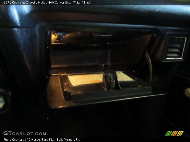 White / Black 1971 Chevrolet Chevelle Malibu 400 Convertible