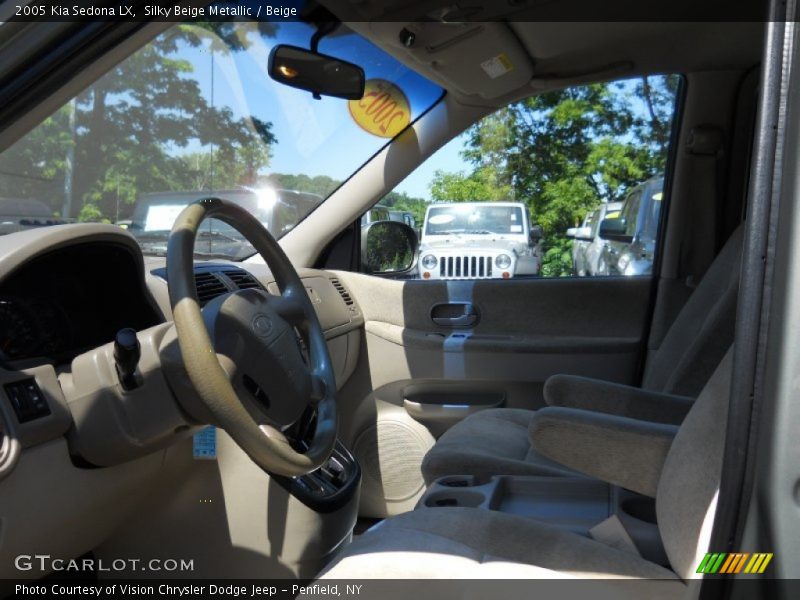 Silky Beige Metallic / Beige 2005 Kia Sedona LX