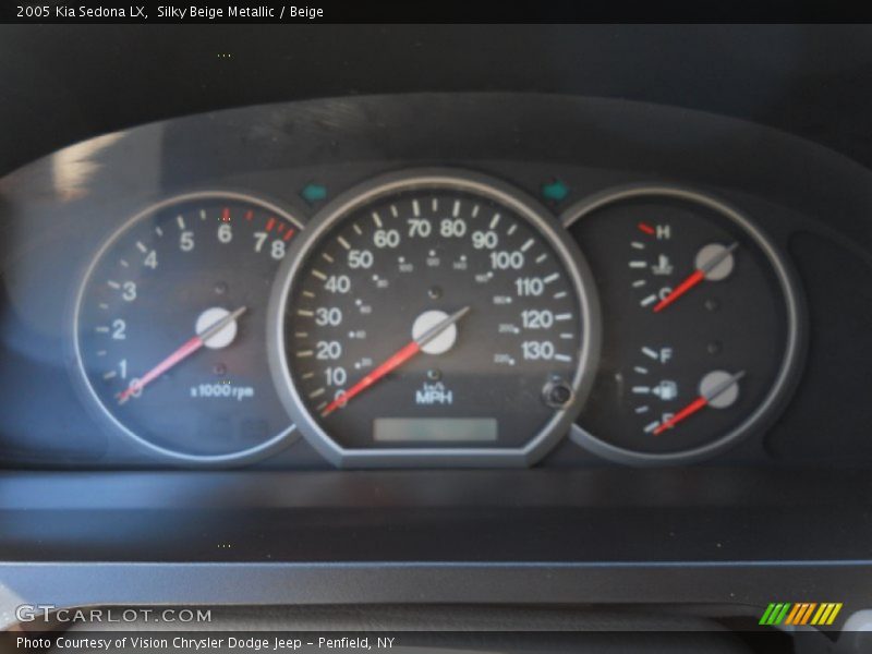 Silky Beige Metallic / Beige 2005 Kia Sedona LX