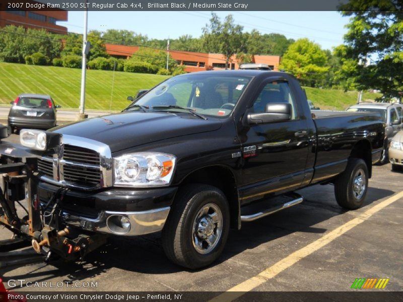 Brilliant Black / Medium Slate Gray 2007 Dodge Ram 2500 SLT Regular Cab 4x4