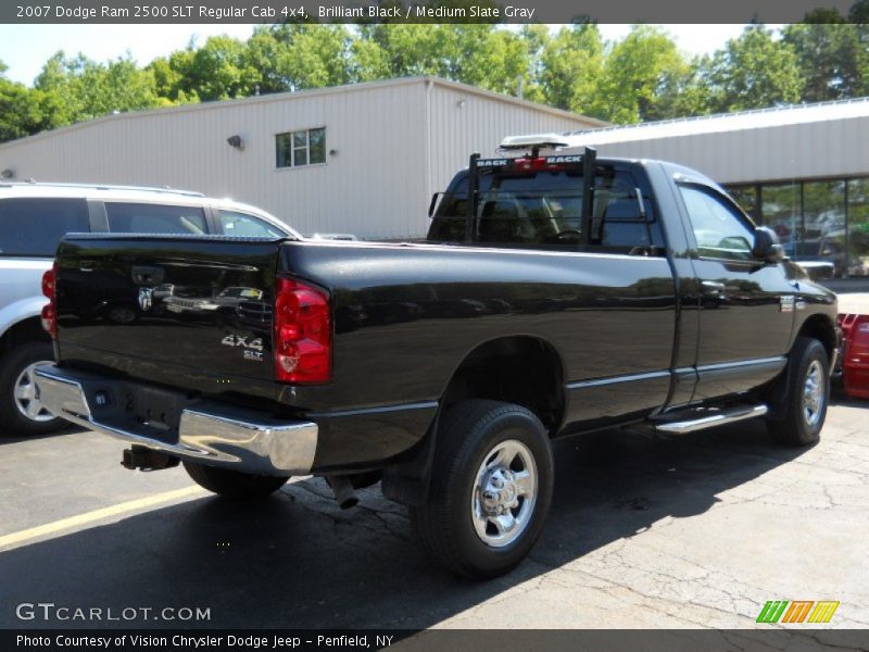 Brilliant Black / Medium Slate Gray 2007 Dodge Ram 2500 SLT Regular Cab 4x4