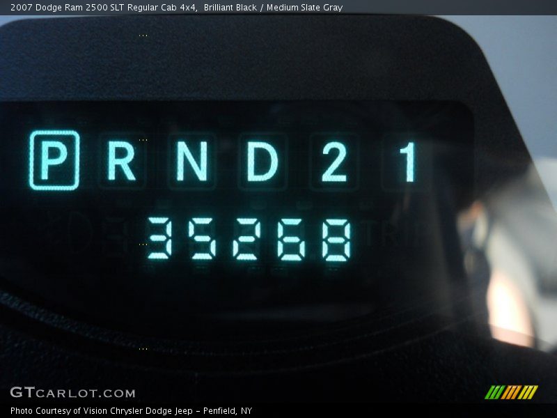 Brilliant Black / Medium Slate Gray 2007 Dodge Ram 2500 SLT Regular Cab 4x4