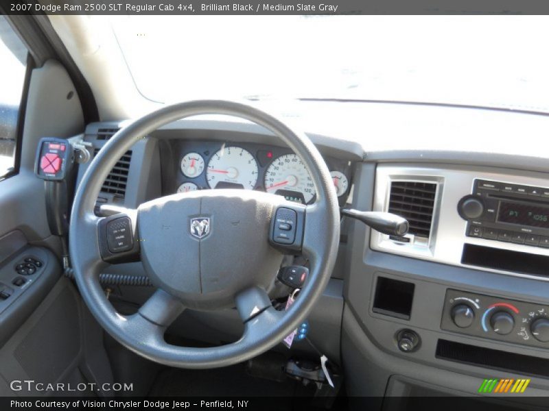 Brilliant Black / Medium Slate Gray 2007 Dodge Ram 2500 SLT Regular Cab 4x4
