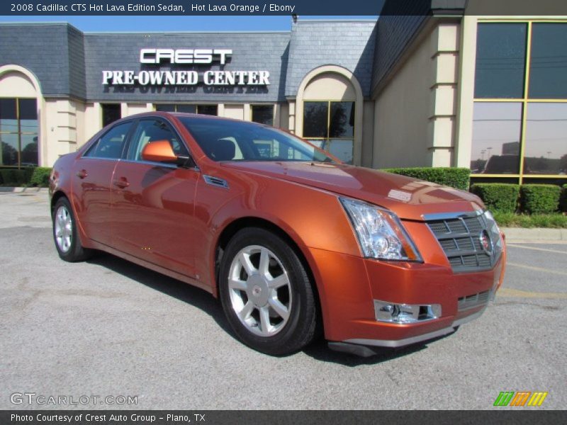 Hot Lava Orange / Ebony 2008 Cadillac CTS Hot Lava Edition Sedan