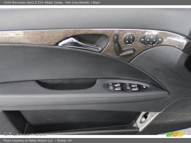 Flint Grey Metallic / Black 2009 Mercedes-Benz E 350 4Matic Sedan