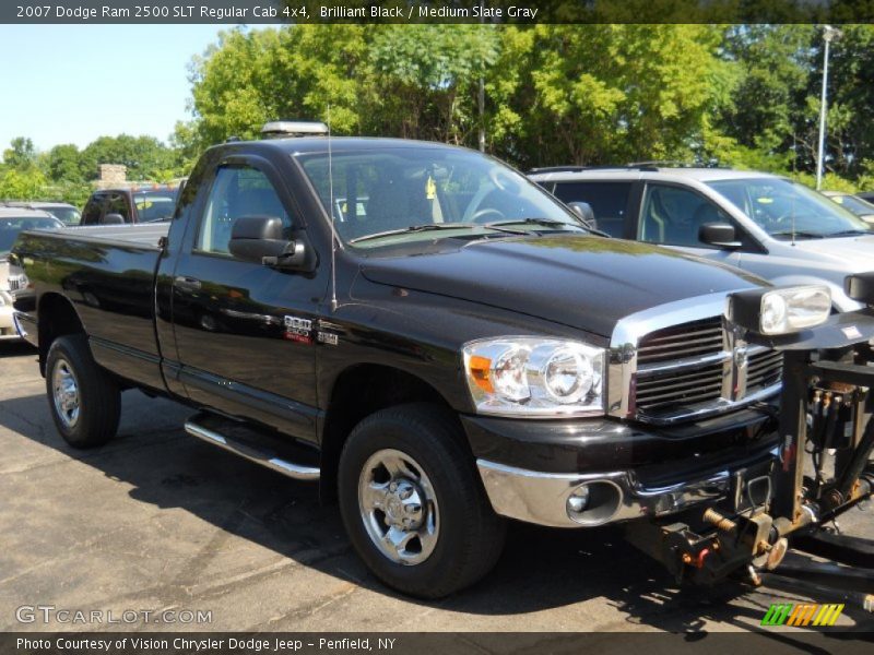 Brilliant Black / Medium Slate Gray 2007 Dodge Ram 2500 SLT Regular Cab 4x4