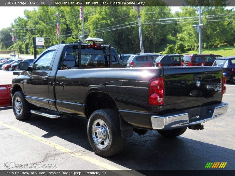 Brilliant Black / Medium Slate Gray 2007 Dodge Ram 2500 SLT Regular Cab 4x4
