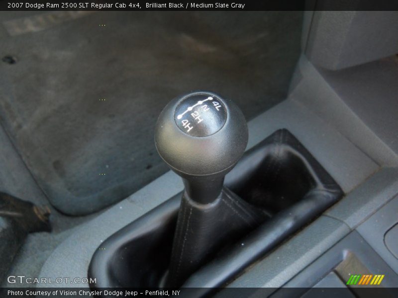 Brilliant Black / Medium Slate Gray 2007 Dodge Ram 2500 SLT Regular Cab 4x4
