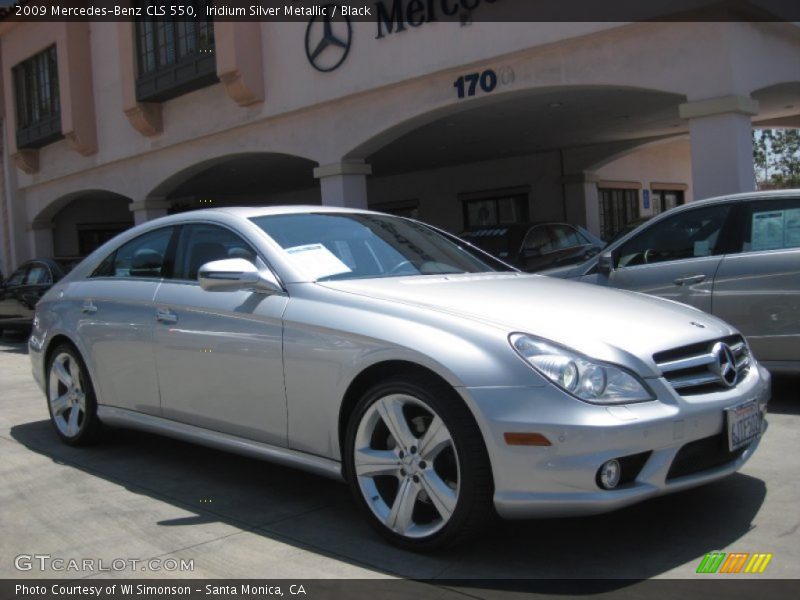 Iridium Silver Metallic / Black 2009 Mercedes-Benz CLS 550