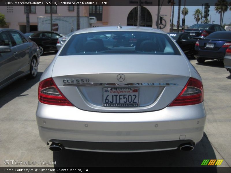 Iridium Silver Metallic / Black 2009 Mercedes-Benz CLS 550