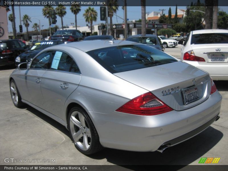 Iridium Silver Metallic / Black 2009 Mercedes-Benz CLS 550
