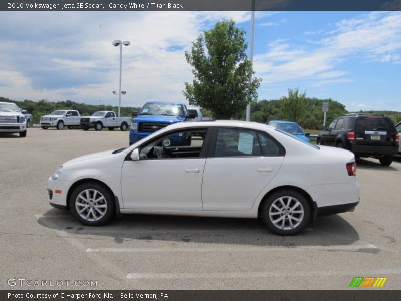 Candy White / Titan Black 2010 Volkswagen Jetta SE Sedan