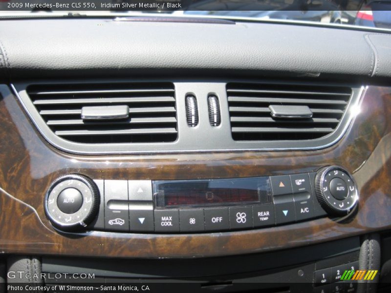 Iridium Silver Metallic / Black 2009 Mercedes-Benz CLS 550