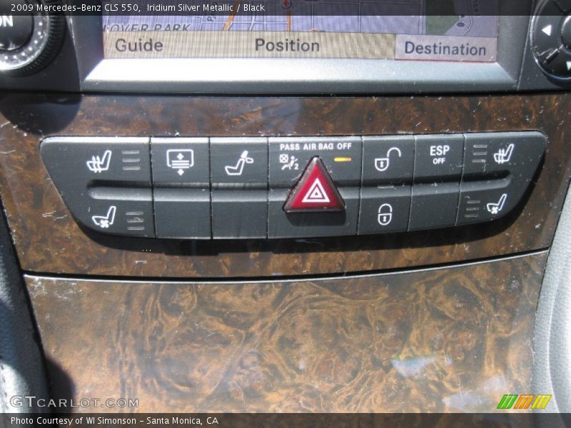 Iridium Silver Metallic / Black 2009 Mercedes-Benz CLS 550