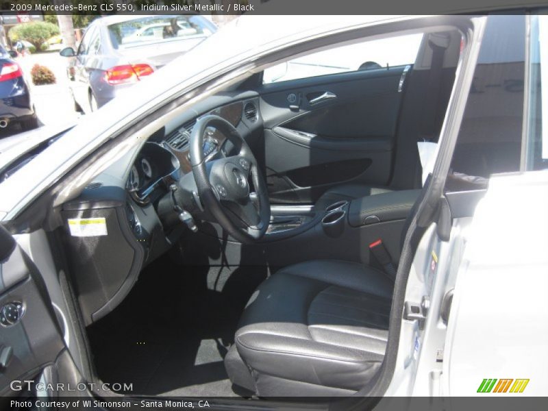 Iridium Silver Metallic / Black 2009 Mercedes-Benz CLS 550