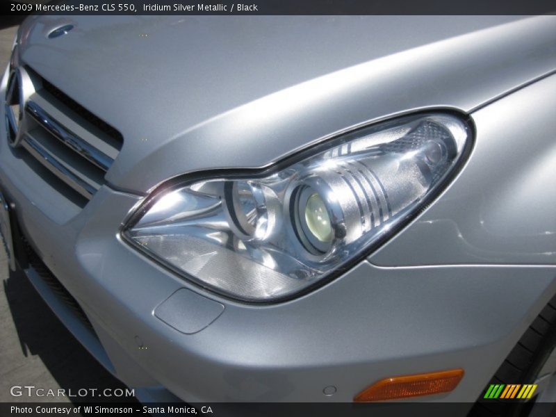 Iridium Silver Metallic / Black 2009 Mercedes-Benz CLS 550