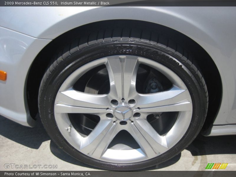 Iridium Silver Metallic / Black 2009 Mercedes-Benz CLS 550