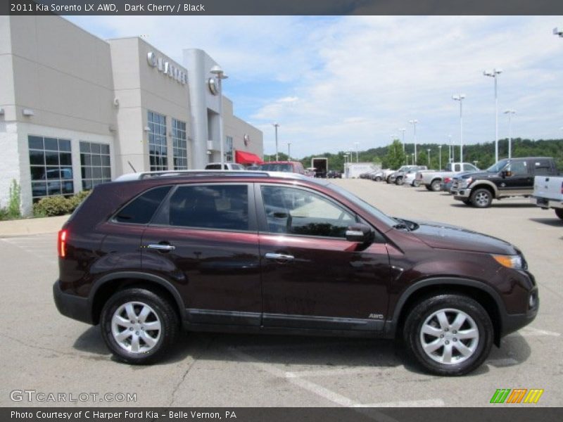 Dark Cherry / Black 2011 Kia Sorento LX AWD