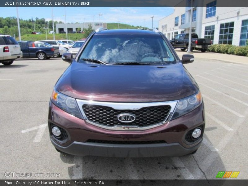 Dark Cherry / Black 2011 Kia Sorento LX AWD
