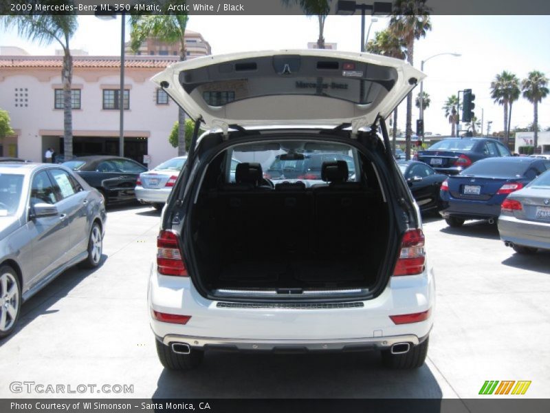 Arctic White / Black 2009 Mercedes-Benz ML 350 4Matic