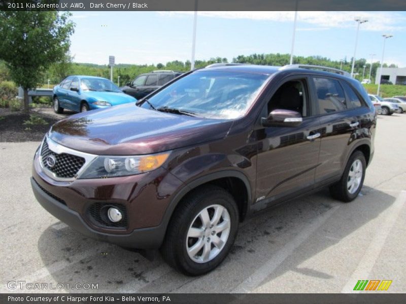 Dark Cherry / Black 2011 Kia Sorento LX AWD