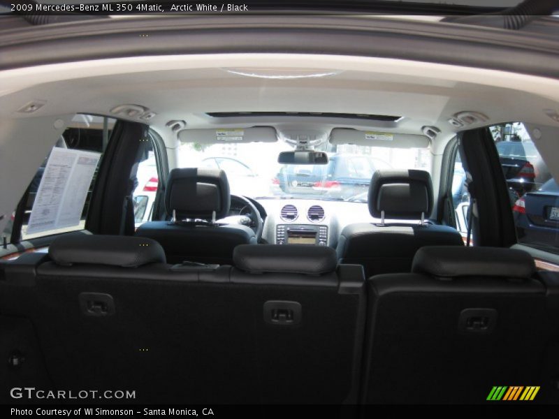 Arctic White / Black 2009 Mercedes-Benz ML 350 4Matic