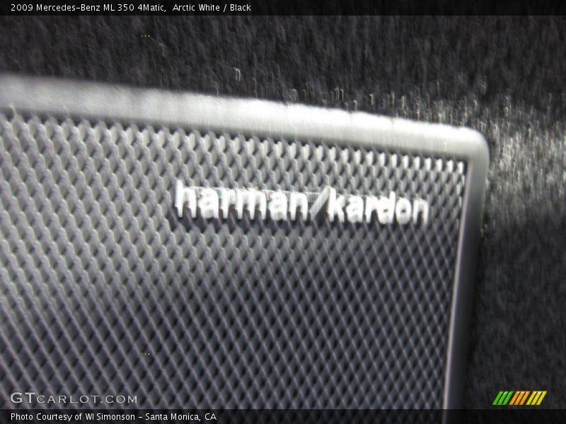 Arctic White / Black 2009 Mercedes-Benz ML 350 4Matic