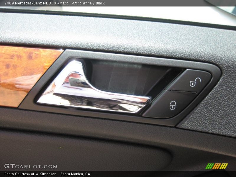 Arctic White / Black 2009 Mercedes-Benz ML 350 4Matic
