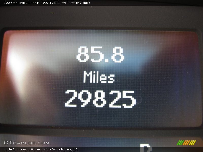 Arctic White / Black 2009 Mercedes-Benz ML 350 4Matic