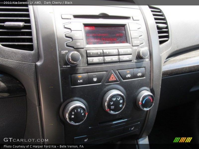 Dark Cherry / Black 2011 Kia Sorento LX AWD