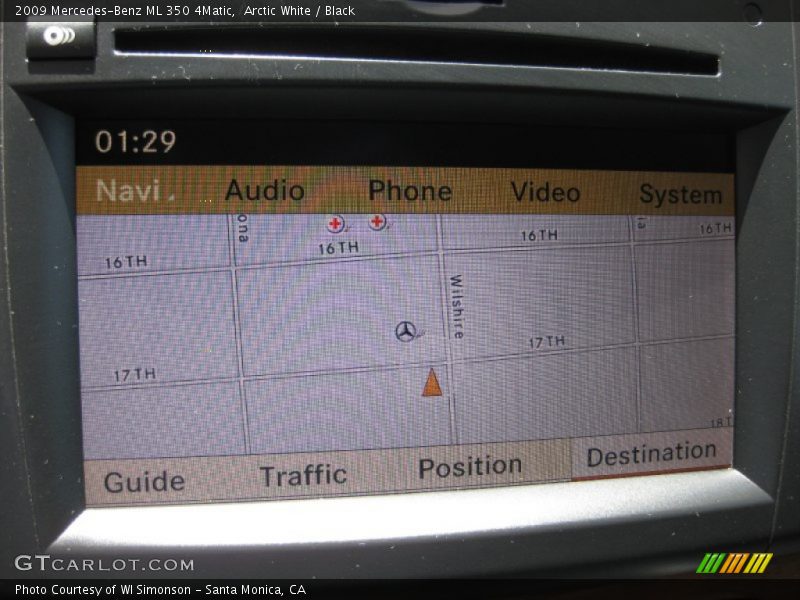 Arctic White / Black 2009 Mercedes-Benz ML 350 4Matic