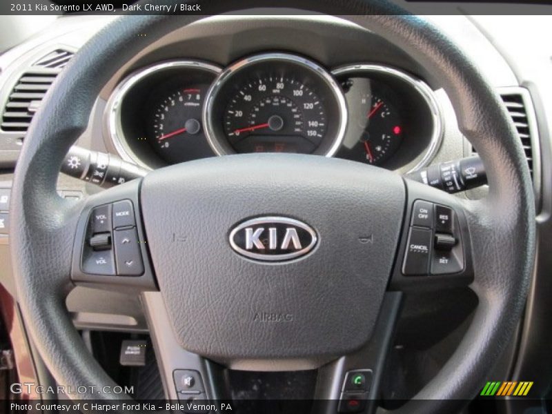 Dark Cherry / Black 2011 Kia Sorento LX AWD