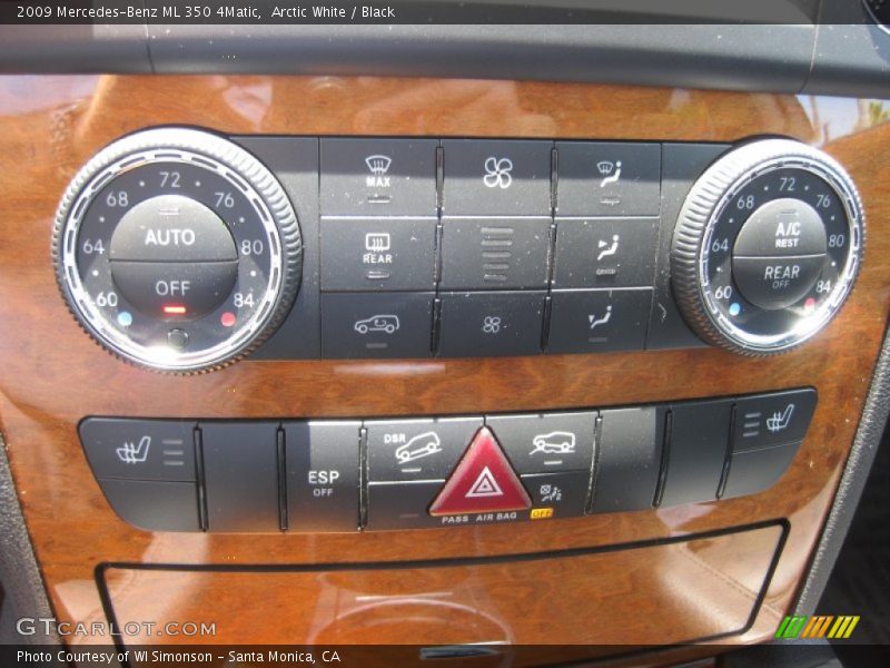 Arctic White / Black 2009 Mercedes-Benz ML 350 4Matic