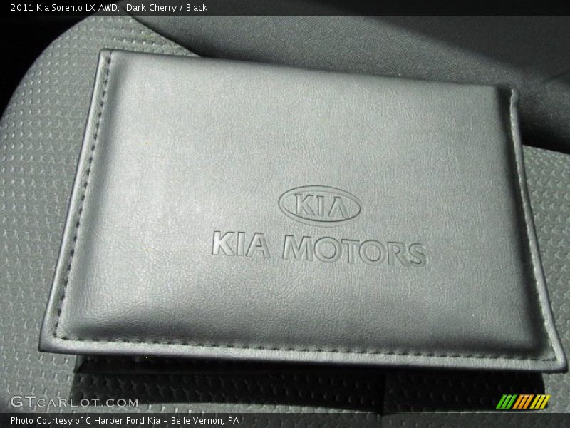 Dark Cherry / Black 2011 Kia Sorento LX AWD